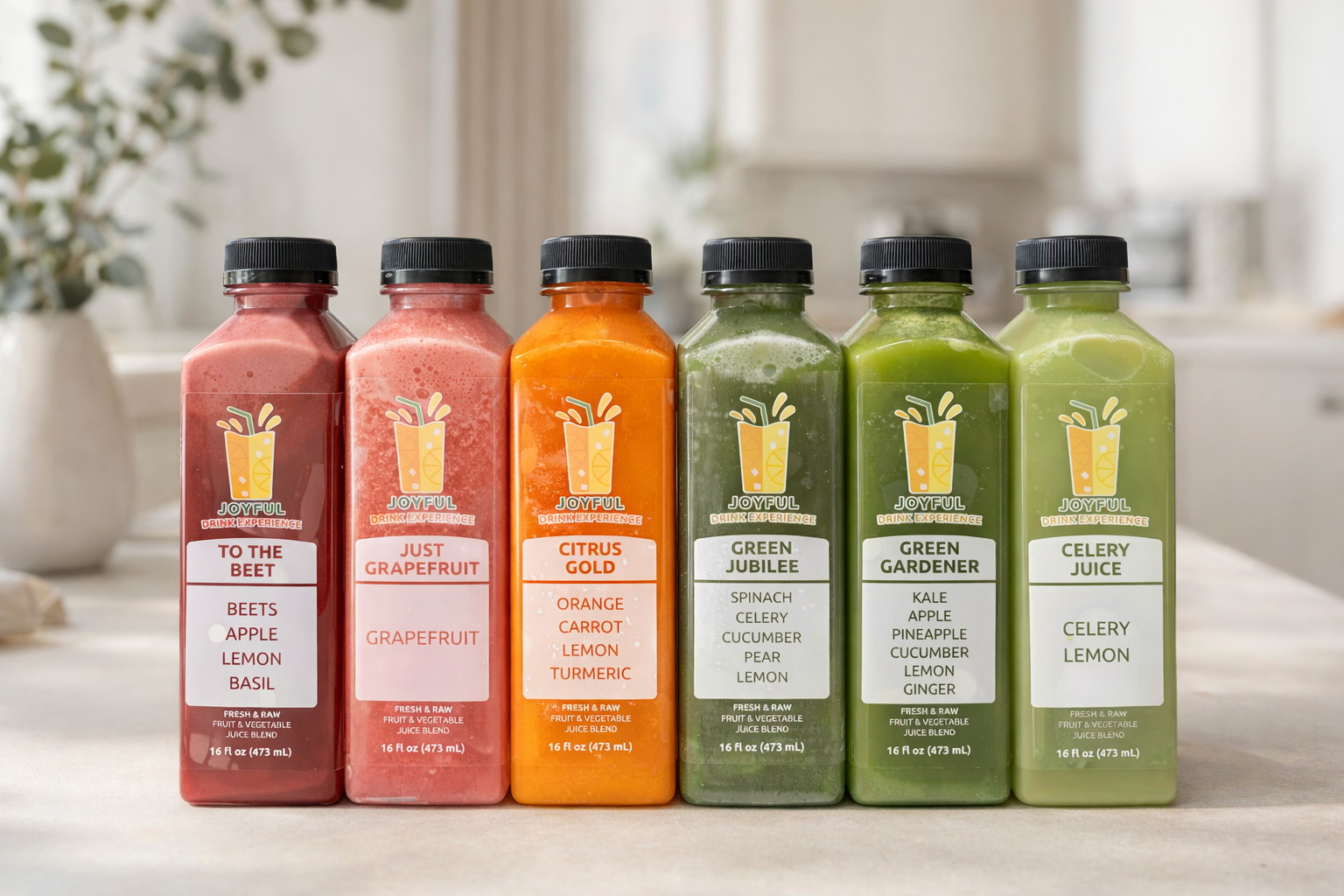 Pre Selected Package - 6 Juices (16oz) – Joyful Drink Experience